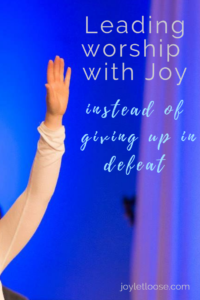 leading worship with joy